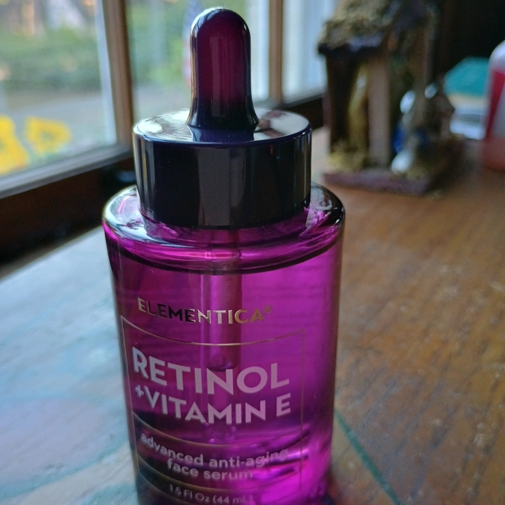 New Elementica Retinol Vitamin E Advanced Aging Face Serum 1.5 FL oz